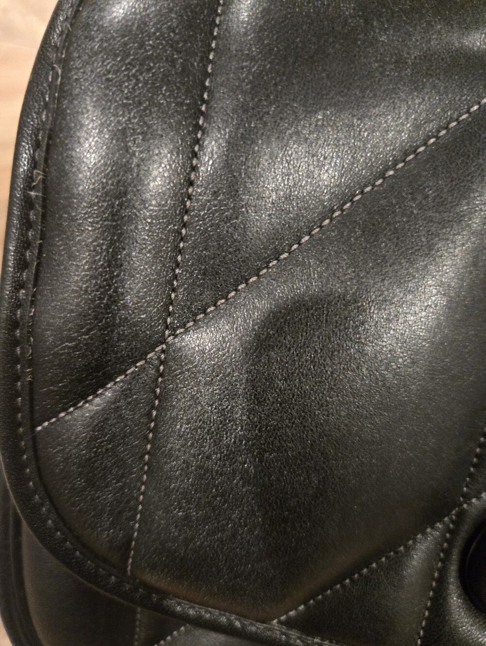 Coach Black Quilted Madison  Shoulder Bag - Picture 4 of 9